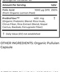 Organic Folic Acid Supplement 1000 Mcg - Vitamin B9 (Folate) From Organic Lemon Peel - 60-Day Supply - Plant-Based, Gluten-Free, Vegan, Non-Gmo - 60 Capsules - Premium Dietary Supplement