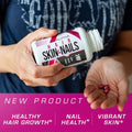 Hair Skin and Nails Supplement for Women Vibrant HSN Health and Strength with Biotin Collagen and Vitamins to Support Hair Growth Thickness and Skin Radiance 90 Capsules