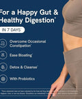 Smnutrition 7 Day Colon Cleanse & Detox Supports Bloating Relief & Occasional Constipation Fast Acting 7 Day Detox Cleanse For Women And Men With Probiotics For Gut Health & Regularity Gluten 30Ct.