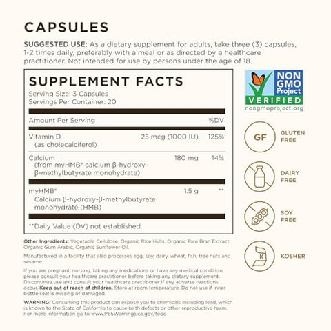 Solgar Muscle Maintenance Vitamin And Mineral Supplement Support Muscle Mass With Hmb And Vitamin D Supplement Age-Defying Nutrition For Men And Women Gluten Free 20 Servings