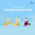 Teazen 3 Flavors 40 Sticks Variety Pack Kombucha Lemon (20 Sticks) and Berry Citron Flavor (20 Sticks)