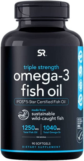 Sports Research Collagen Peptides 32oz Omega3 Fish Oil 90ct Bundle