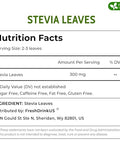 FreshDrinkUS Premium 300+ Natural Stevia Leaves Whole Dried Leaves 100% Pure Stevia Dried Leaves Zero Calorie Sweetener No Additives No Caffeine Vegan