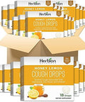 Herbion Naturals Cough Drops Honey Lemon Flavor Soothing Dietary Supplement For Adults & Children (6+) 18 Drops No Artificial Flavors Or Colors 48 Pack