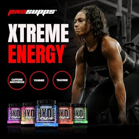 Prosupps Hyde Xtreme Hard-Hitting Energy Pre-Workout Green Apple And Creatine 300 Bundle
