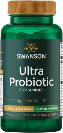 Swanson Ultra Probiotic for Seniors 30 Billion Cfu 60 Veg Capsules