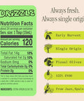 Graza Drizzle Extra Virgin Olive Oil, Finishing Oil - High Polyphenol Early Harvest EVOO Finishing Oil in a Glass Bottle - Single Origin Olive Oils from Spain - 16.9 Fl Oz (500ml)