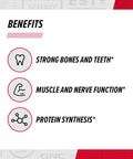Gnc Super Magnesium 400Mg Supplement, Supports Strong Bones And Teeth, Highly Absorbable, 45 Servings