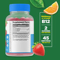 Lifeable Sugar Biotin Kids + Vitamin B12 Kids Gummies Bundle Great Tasting Vitamin Supplement Gluten Gmo Chewable Gummy