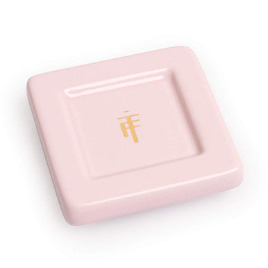 Tea Forte Jardin 3-Piece Tea Set with Pink Cafe Cup with Lid Tea Tray and 10 Assorted 2 of Each Variety Organic Handcrafted Pyramid Infuser Tea Bags