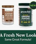 Greens First Original Greens Powder 49 Superfoods Organic Fruits & Veggies Prebiotics Probiotics & Digestive Enzymes Antioxidant Smoothie Dairy Vegan Nongmo (Chocolate 30 Servings)