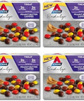 Atkins Endulge Treat Peanut Butter Candies 2G Net Carbs 2G Sugar & Caramel Chocolate Nut Roll Snack Bar Protein Snack High In Fiber 2G Sugar 16 Count
