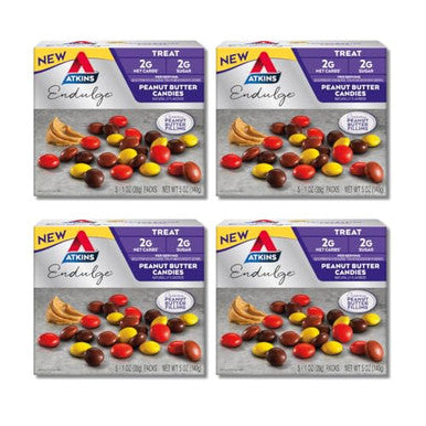 Atkins Endulge Peanut Butter Cups Dessert Favorite Low Carb 0G Sugar 20 Count