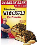 Fit Crunch High Protein Bars Value Pack Snack Size Protein Bars Gluten (Peanut Butter)
