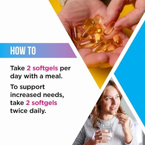 Livingood Daily Triple Omega 3 6 9 Supplement Plus Turmeric Curcumin Dha & Epa Fish Oil Supplements For Brain & Heart Health And Joint Support Advanced Absorption Gluten Non Gmo 60 Softgels