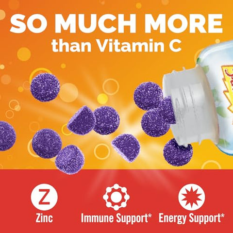 Emergen-C Elderberry Gummies Elderberry Immune Support Natural Flavors With High Potency Vitamin C Back To School Essentials 36 Count