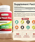 Best Naturals Red Yeast Rice 1200 Mg 60 Tablets (Citrinin )