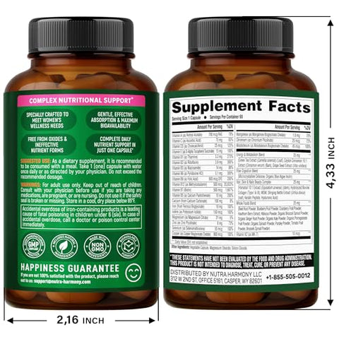 Nutraharmony Mullein Drops & Multivitamins For Women