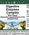 Terravita Digestive Enzymes Complex Glycerite Liquid Extract (1:5) - Mint Flavored (1 Oz, Zin: 522371)