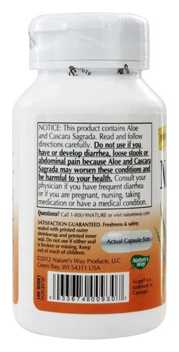 Nature's Way Nurturalax 3 with Aloe 100 Vegetarian Capsules