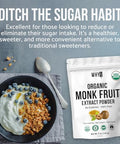 Organic Monk Fruit Extract, 5 oz, Pure Monk Fruit Sweetener Organic No Erythritol and Zero Calorie, Sugar Substitute, Powdered Monkfruit Sweetener Keto and Paleo Diet Friendly, 458 Servings