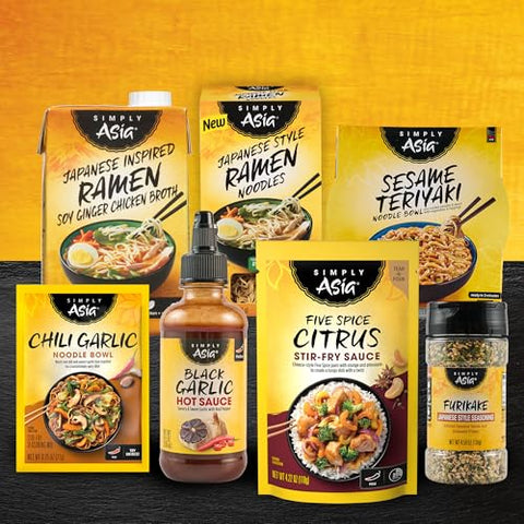 Simply Asia Hot Sauce, Black Garlic, Sweet and Savory Heat Made with Red Pepper and Black Garlic for Noodles, Rice, Stir-Fry, Wings, Yakitori, Chicken, Beef, Veggies, and More, 8 fl oz