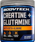 Bodytech Creatine + Glutamine With Betaalanine Advanced Performance Formula Supports Strength Recovery & Endurance (10.8 Oz 30 Servings)