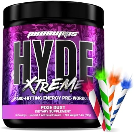 Prosupps Hyde Xtreme Hard-Hitting Energy Pre-Workout Pixie Dust And Creatine 300 Bundle