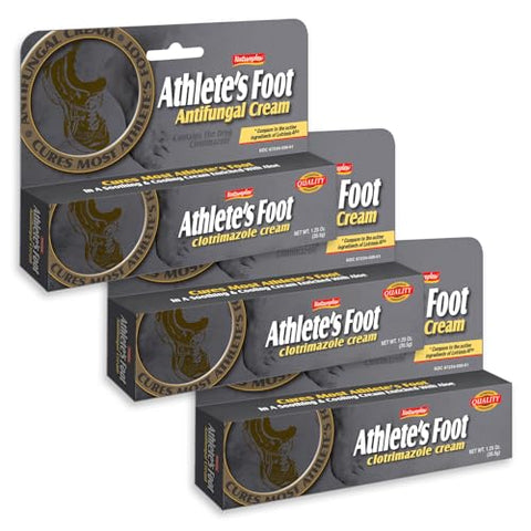 Natureplex Athlete S Foot Cream 1 Clotrimazole 1.25 Oz (3 Pack) Antifungal Treatment For Jock Itch Foot Fungus Ringworm Fungal Skin Armpit & Feet Made In Usa