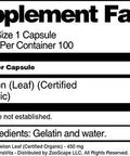 Terravita Dandelion Leaf (Certified Organic) - 450 Mg (100 Capsules, Zin: 517633) - 2 Pack