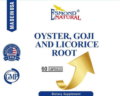 Oyster, Goji & Licorice Root Complex, Gmp, Natural Product Assn Certified, Made In Usa - 60 Capsules