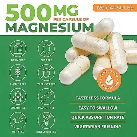 Forestleaf Riboflavin & Magnesium Migraine Supplement - Riboflavin 400Mg For Headache Relief - Ultimate Magnesium Bundle With B2 Vitamin 400Mg For Headache Migraine Relief Capsules