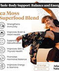 Atlantic Naturals Sea Moss Superfood Bundle Sea Moss with Shilajit 5in1 Capsules and Sea Moss Powder with Ashwagandha Beet Root and Maca Root Enhanced Vitality Skin and Athletic Support 60 ct and 150g