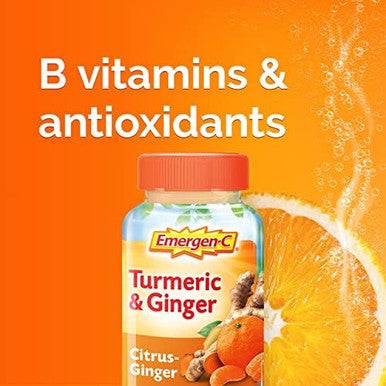 Emergen-C Vitamin C And Ashwagandha Gummies, Dietary Supplement For Immune Support, Berry Blend - 36 Count