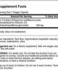 Swanson Fo-Ti Extract 500 Milligrams 60 Veg Capsules