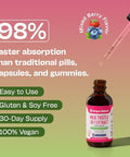 Milk Thistle Drops With 80 Silymarin Flavonoids Vegan Non-Gmo Fast-Absorbing Easily Mix With Drinks Milk Thistle Supplement For Liver Immune Care And Antioxidant Support (Mixed Berry 60 Ml)