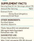 Dong Quai A120 (2pcs) Alcohol Herbal Extract Tincture, Super-Concentrated Dong quai (Angelica sinensis) Dried Root (2x4 fl oz)