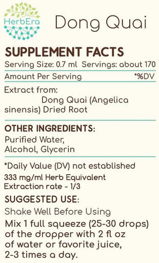 Dong Quai A120 (2pcs) Alcohol Herbal Extract Tincture, Super-Concentrated Dong quai (Angelica sinensis) Dried Root (2x4 fl oz)
