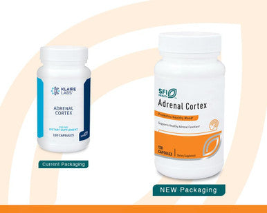 Klaire Labs Sfi Health Adrenal Cortex - Adrenal Support Supplements For Cortisol Management Support - Help Support Healthy Adrenal Function For Women & Men - Gluten-, Hypoallergenic (60 Capsules)