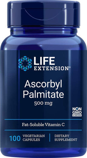 Life Extension 500Mg Ascorbyl Palmitate 100 Vegetarian Capsules