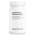 Supersmart Lactobacillus Rhamnosus GG 100 mg Per Day 10 Billion CFU Probiotic Strain Supplement Support Healthy Intestinal Vaginal Flora NonGMO Gluten Free 60 DR Capsules