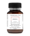 JSHealth Vitamins Iron+ Supplement For Energy Support - Iron Deficiency Pills With Vitamin C And Vitamin B12 - No Nausea Or Constipation - (30 Tablets)