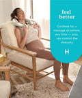 Homedics Shiatsu Rechargeable Neck Massager With Heat, Deep-Kneading Shiatsu Massage, Comfort-Flex Handles, Integrated Controls, Cordless, Relaxes Muscle Tension, Releases Sore Muscles