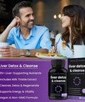 Nutrachamps Liver Cleanse Detox Capsules And (2Pack) Men'S Multivitamin Gummies Bundle