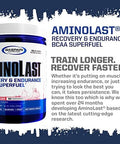 Gaspari Nutrition: Aminolast Muscle Recovery And Endurance Bcaa Fuel Enhances Recovery & Replenishes Electrolytes 30 Servings (Peach Raspberry)