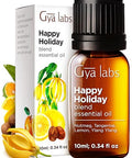 Gya Labs Happy Holiday Essential Oil Blend - Comforting & Uplifting Festive Season Aromatherapy Oil (0.34 Fl Oz)