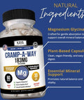 Kaya Naturals Cramp A Way Magnesium Glycinate Daily Supplement Formula