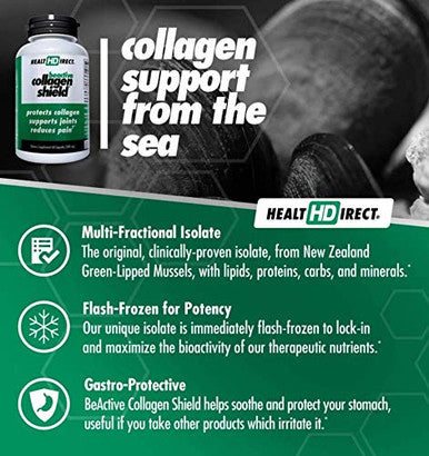 BeActive Collagen Shield, MariPlex Green-Lipped Mussel | Protect Collagen, Support Joints | 120ct by Health Direct