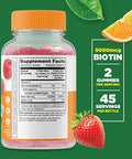 Lifeable Biotin Kids + Calcium with Vitamin D Kids Gummies Bundle Great Tasting Vitamin Supplement Gluten Free GMO Free Chewable Gummy