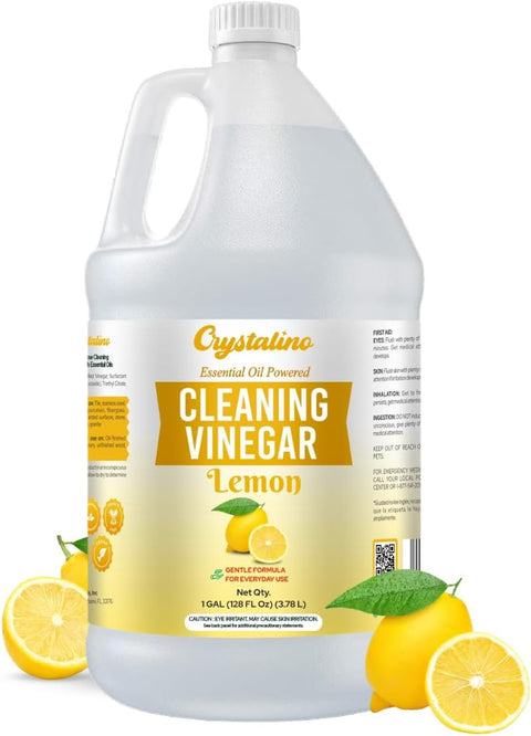 Lavender Essential Oil Cleaning Vinegar for Home (1 Gallon) 6% Non-Toxic Distilled White, Vinegar for Cleaning Purpose, Vinagre Blanco, Vinger (128 Fl Oz (Pack of 1), Lavender)